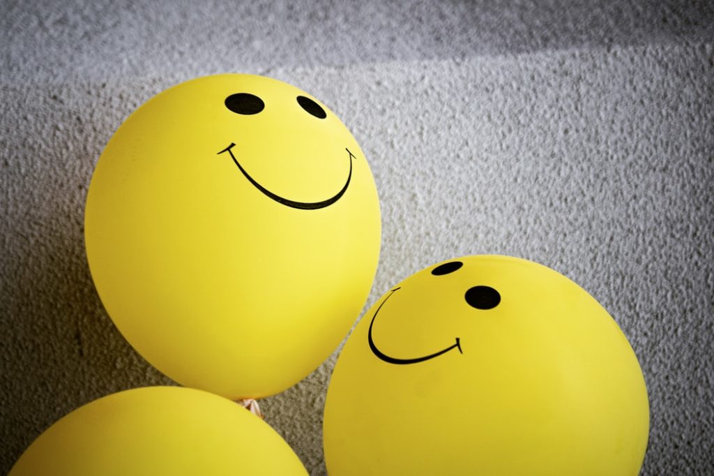 Smile face balloons